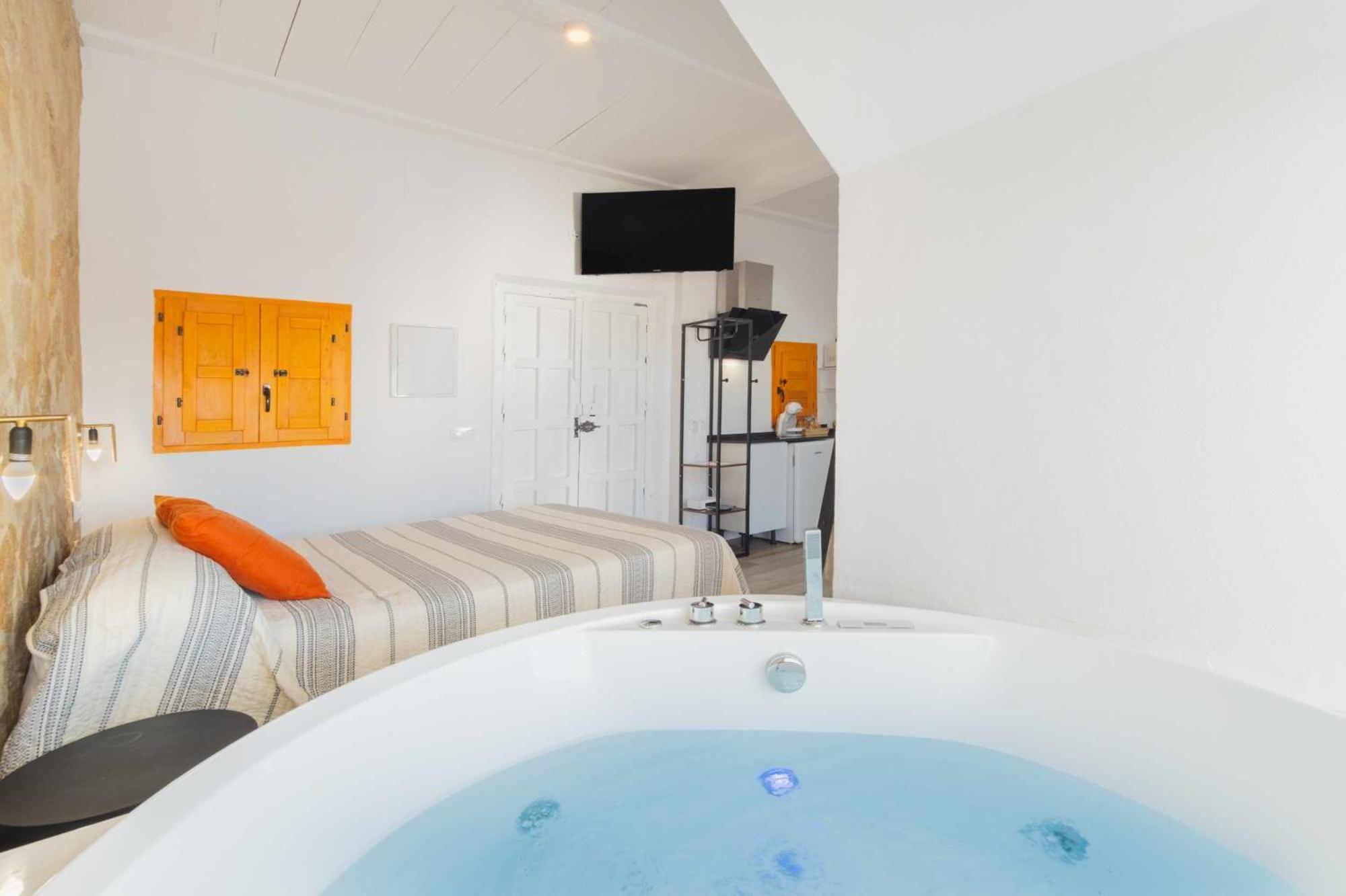 Jacuzzi Amanecer De Plata Decoracion Romantica Chiclana de la Frontera Bagian luar foto